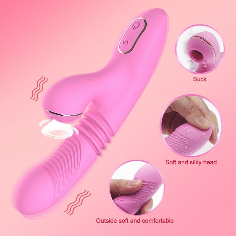 Remote Control Sucking Vibrator G-Spot Clitoris Stimulator Dildo Vagina Massager Wireless Masturbator For Women Adult Sex Toy Store - SexxToys.Shop
