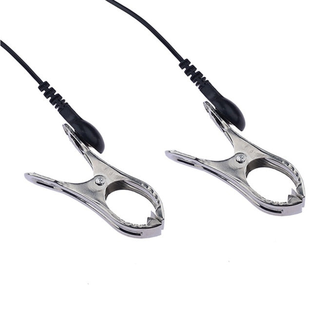 Electro Shock Nipples Clamps Stimulation Chastity Sex Toys Adult Sex Toy Store - SexxToys.Shop