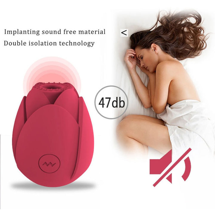 Rose Lotus Sucking Vibration Masturbator Clitoris G-Spot Vagina Silicone Vibrator For Women Adult Sex Toy Store - SexxToys.Shop