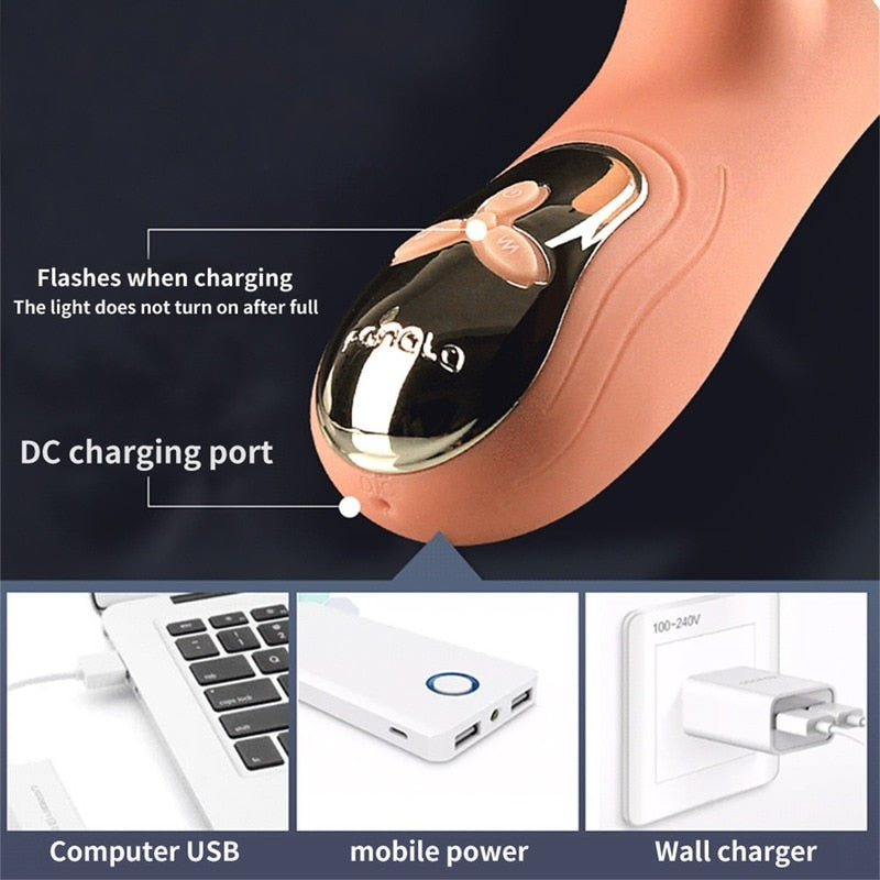 New Model Strong Dildo Vibrator G-Spot Rabbit Vibrator Clitoris Stimulator Vaginal Massager Masturbator For Women Adult Sex Toy Store - SexxToys.Shop