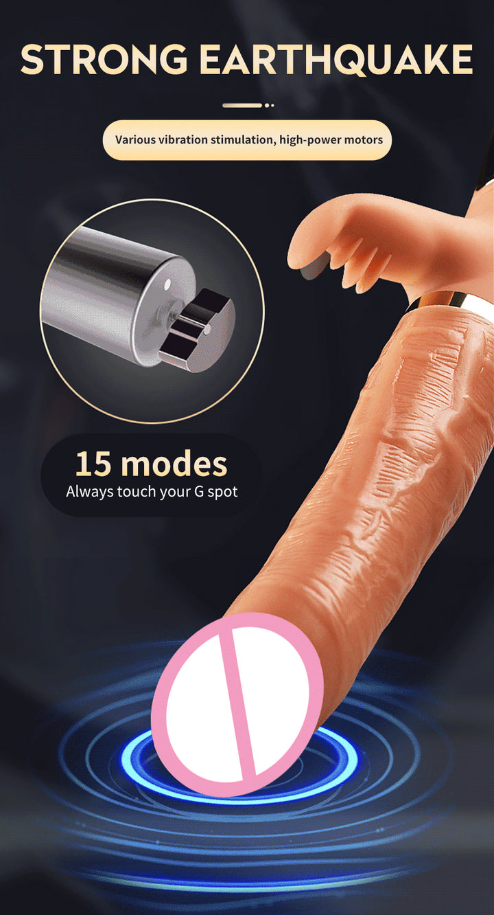 New Model Strong Dildo Vibrator G-Spot Rabbit Vibrator Clitoris Stimulator Vaginal Massager Masturbator For Women Adult Sex Toy Store - SexxToys.Shop