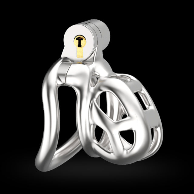 Stainless Steel Penis Ring Chastity Device Cobra Cock Mamba Cage Adult Sex Toy Store - SexxToys.Shop