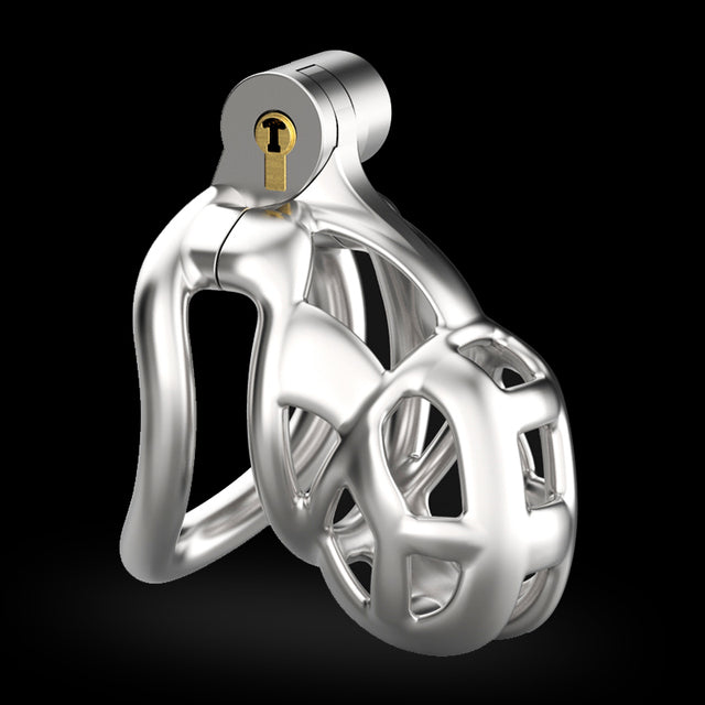 Stainless Steel Penis Ring Chastity Device Cobra Cock Mamba Cage Adult Sex Toy Store - SexxToys.Shop