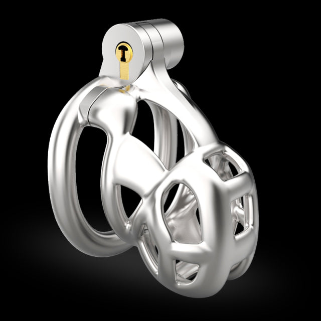 Stainless Steel Penis Ring Chastity Device Cobra Cock Mamba Cage Adult Sex Toy Store - SexxToys.Shop