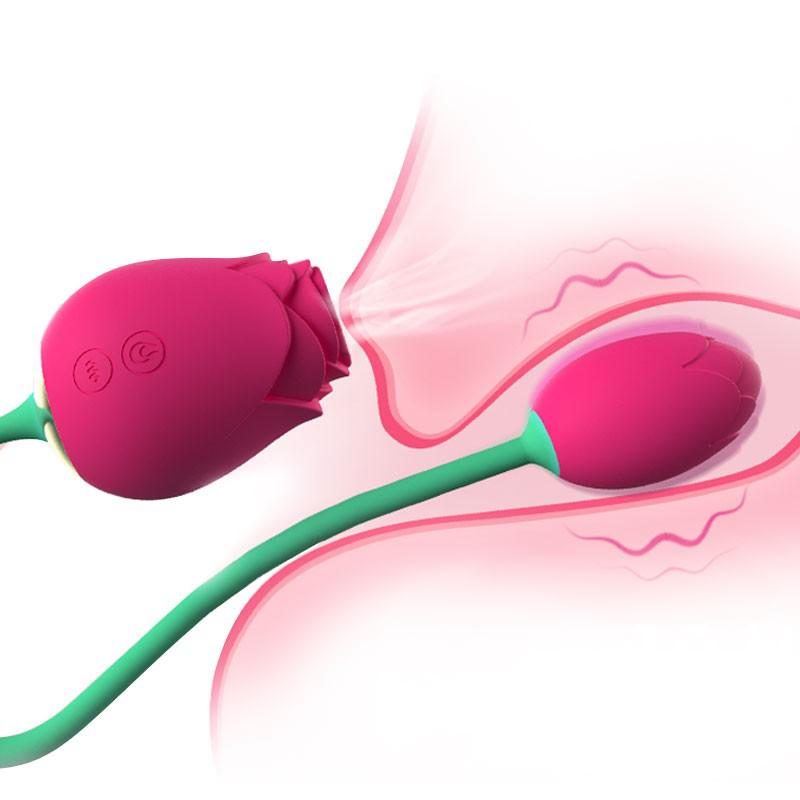 Rose Flower Shape Love Egg Vibrator Vagina Massager G-Spot Stimulator Adult Sex Toy Store - SexxToys.Shop