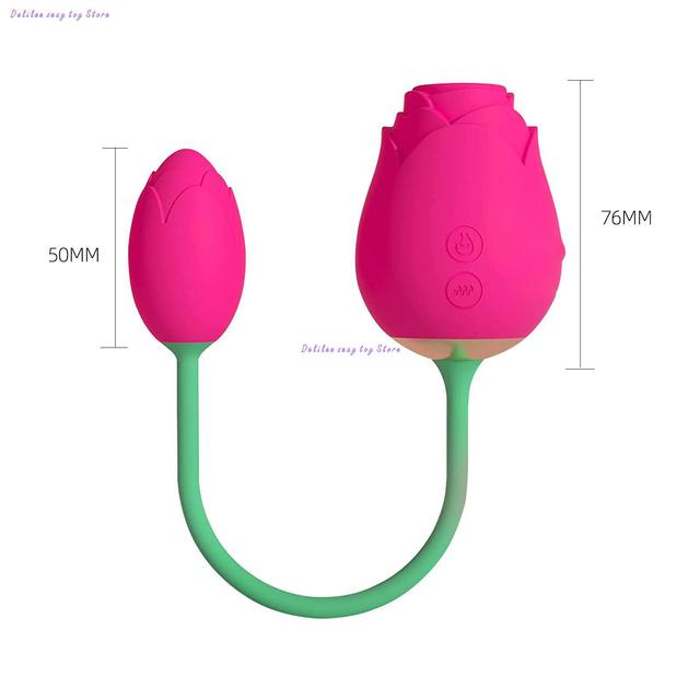 Rose Flower Shape Love Egg Vibrator Vagina Massager G-Spot Stimulator Adult Sex Toy Store - SexxToys.Shop