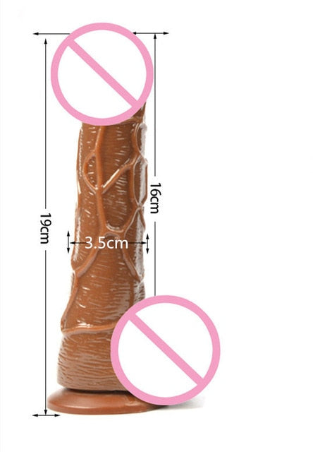 Huge Dildo Penis Cock Whopper Dong Big Realistic Shape with Suction Cup Adult Sex Toy Store - SexxToys.Shop