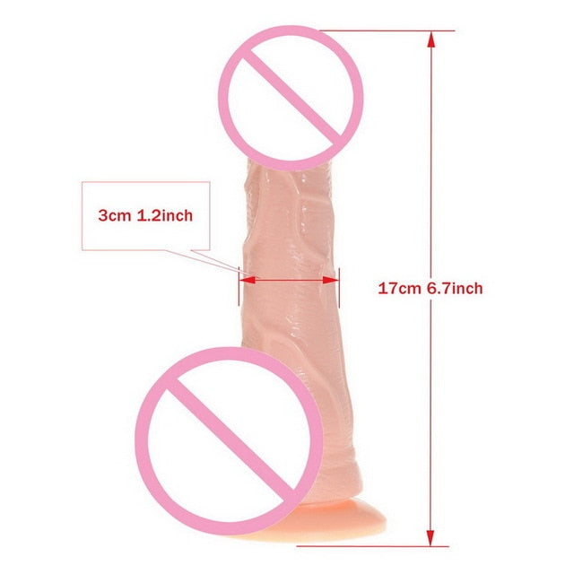 Huge Dildo Penis Cock Whopper Dong Big Realistic Shape with Suction Cup Adult Sex Toy Store - SexxToys.Shop