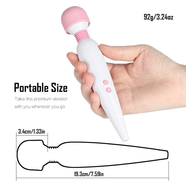 Powerful Massager Dildo Clit Stimulator Vaginal AV Vibrator USB Recharging For Women Adult Sex Toy Store - SexxToys.Shop